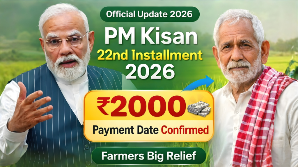 Current image: PM Kisan 22nd Installment 2026